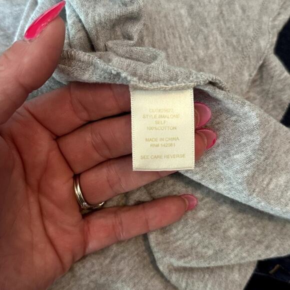 Altar'd State Grey Midi Vneck high low dress Size Medium - Picture 6 of 6